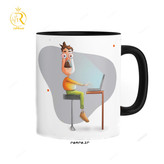 تصویر ماگ مدل برنامه نویس دسته رنگی کد 9017