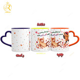 تصویر ماگ طرح عشق آبانی دسته قلبی کد 9025