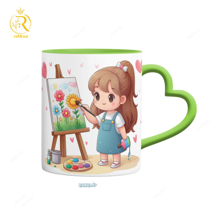 تصویر ماگ مدل هدیه به دختر فروردینی کد 9052