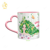 تصویر ماگ مدل تبریک تولد دختر خرداد ماهی دسته قلبی کد 9058