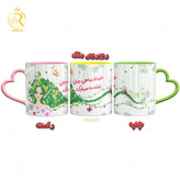 تصویر ماگ مدل تبریک تولد دختر خرداد ماهی دسته قلبی کد 9058