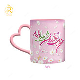 تصویر ماگ مدل شب یلدا زوج عاشقانه کد 9077