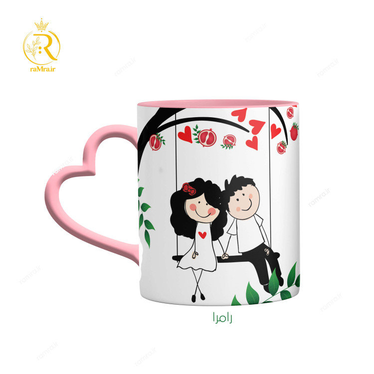 تصویر ماگ مدل شب یلدا عاشقانه کد 9080