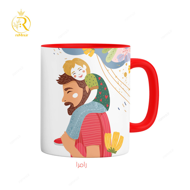 تصویر ماگ مدل پدر و دختر کد 9110