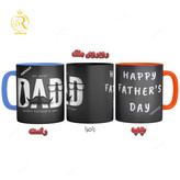 تصویر ماگ طرح روز پدر با تنوع رنگ دسته کد 9127