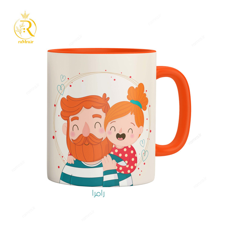 تصویر ماگ طرح تبریک روز پدر کد 9128