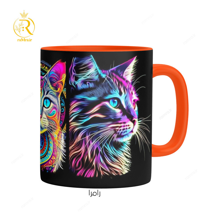 تصویر ماگ طرح گربه کد 9132