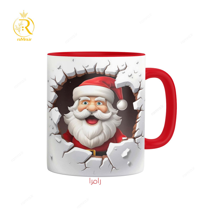 تصویر ماگ طرح بابانوئل کریسمس کد 9133