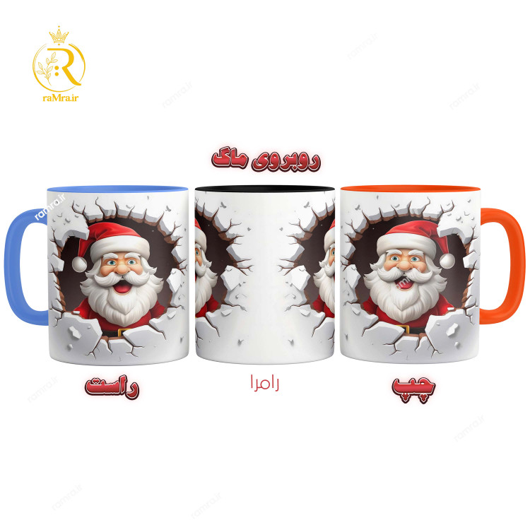 تصویر ماگ طرح بابانوئل کریسمس کد 9133