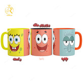 تصویر ماگ شخصیت های انیمیشن باب اسفنجی کد 9147