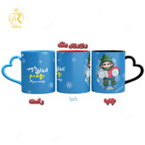 تصویر ماگ تبریک تولد پسر بهمن ماهی دسته قلبی کد 9152