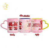 تصویر ماگ تبریک ولنتاین با طرح گربه کد 9159