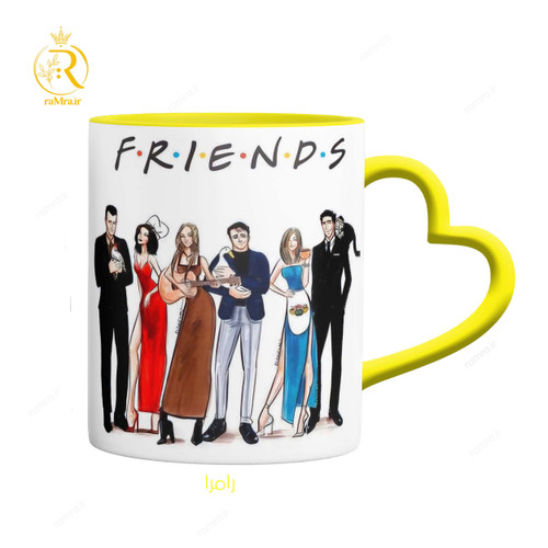 تصویر ماگ سریال فرندز Friends دسته رنگی کد 9190