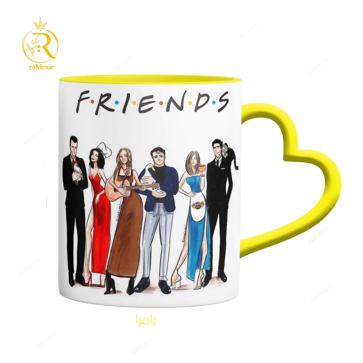 تصویر ماگ سریال فرندز Friends دسته رنگی کد 9190
