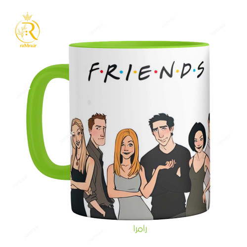 تصویر ماگ سریال فرندز Friends دسته رنگی کد 9198