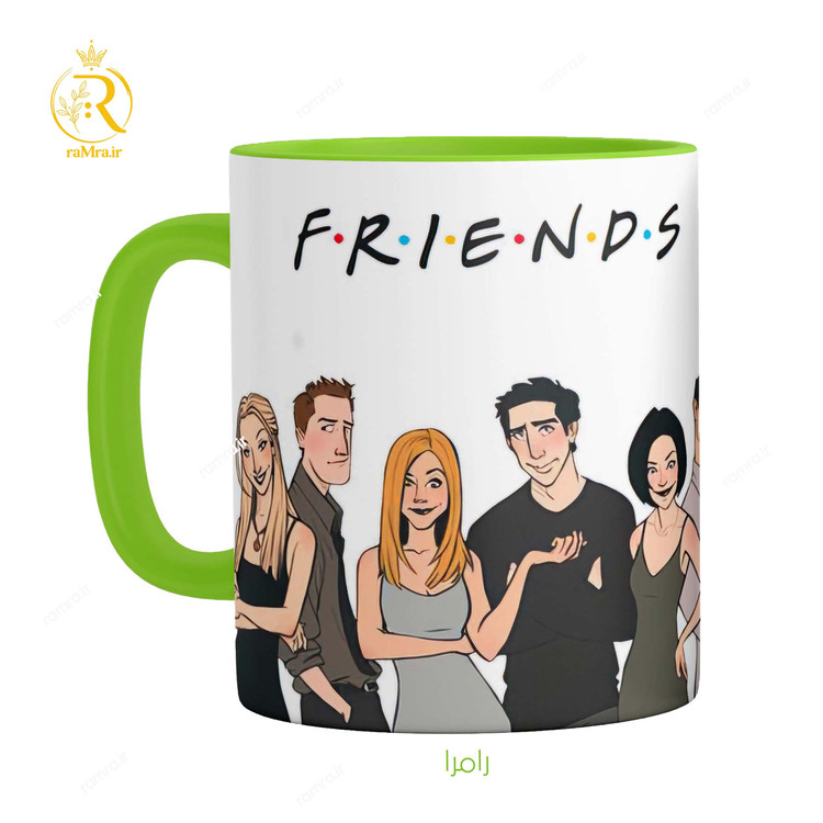 تصویر ماگ سریال فرندز Friends دسته رنگی کد 9198