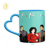 تصویر ماگ سریال فرندز Friends دسته قلبی کد 9200