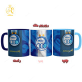 تصویر ماگ تیم استقلال دسته رنگی کد 9212