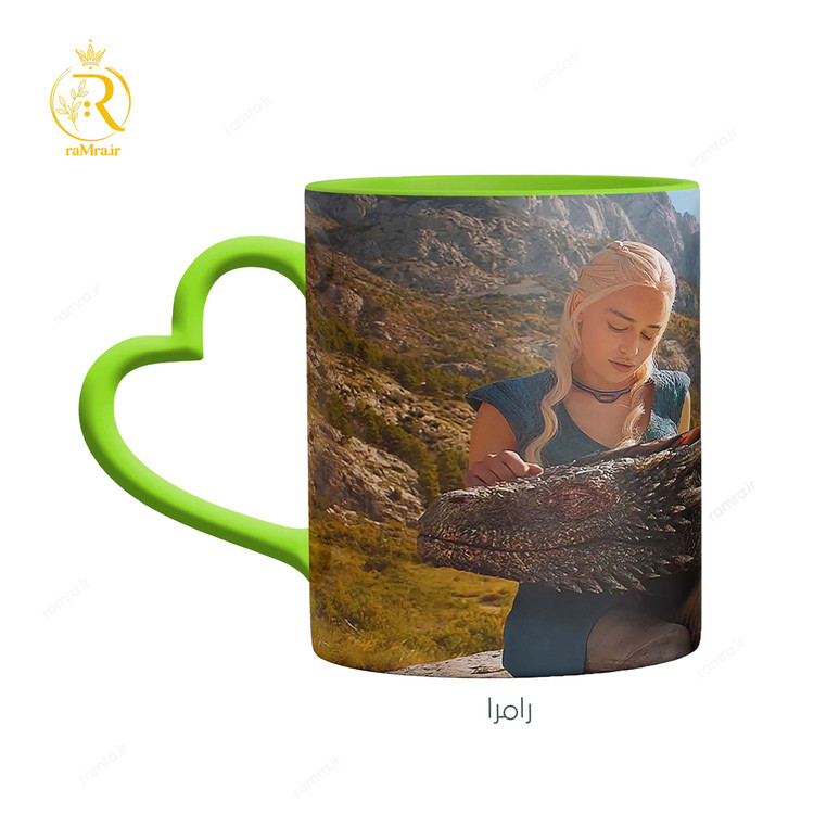 تصویر ماگ کالیسی (دنریس تارگرین) دسته قلبی کد 9222