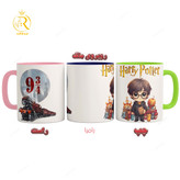 تصویر ماگ هری پاتر Harry Potter دسته رنگی کد 9228