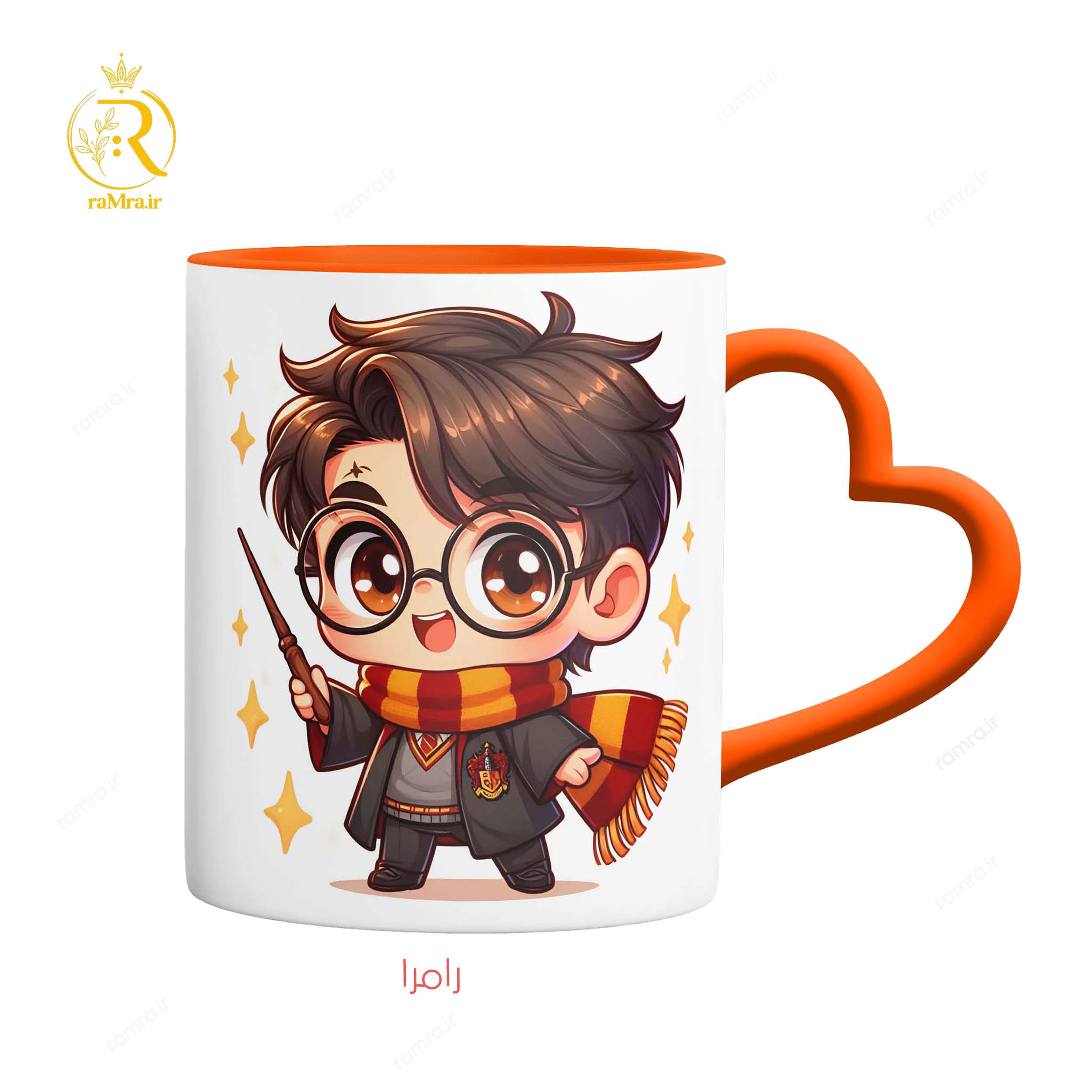 تصویر ماگ هری پاتر Harry Potter دسته قلبی کد 9231