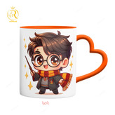 تصویر ماگ هری پاتر Harry Potter دسته قلبی کد 9231
