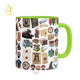 تصویر ماگ هری پاتر Harry Potter دسته رنگی کد 9232