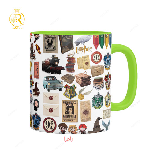 تصویر ماگ هری پاتر Harry Potter دسته رنگی کد 9232