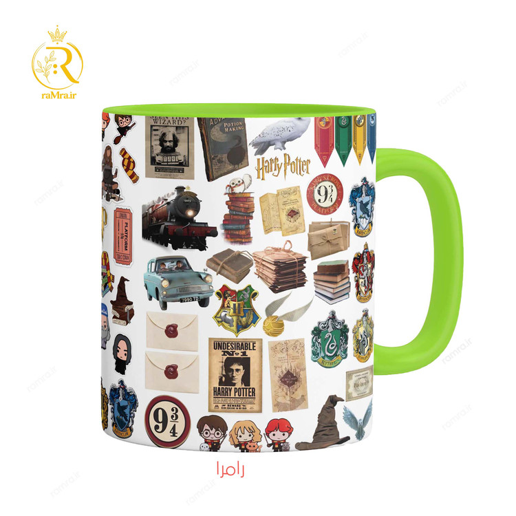 تصویر ماگ هری پاتر Harry Potter دسته رنگی کد 9232
