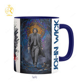 تصویر ماگ مدل جان ویک John Wick دسته رنگی کد 9237