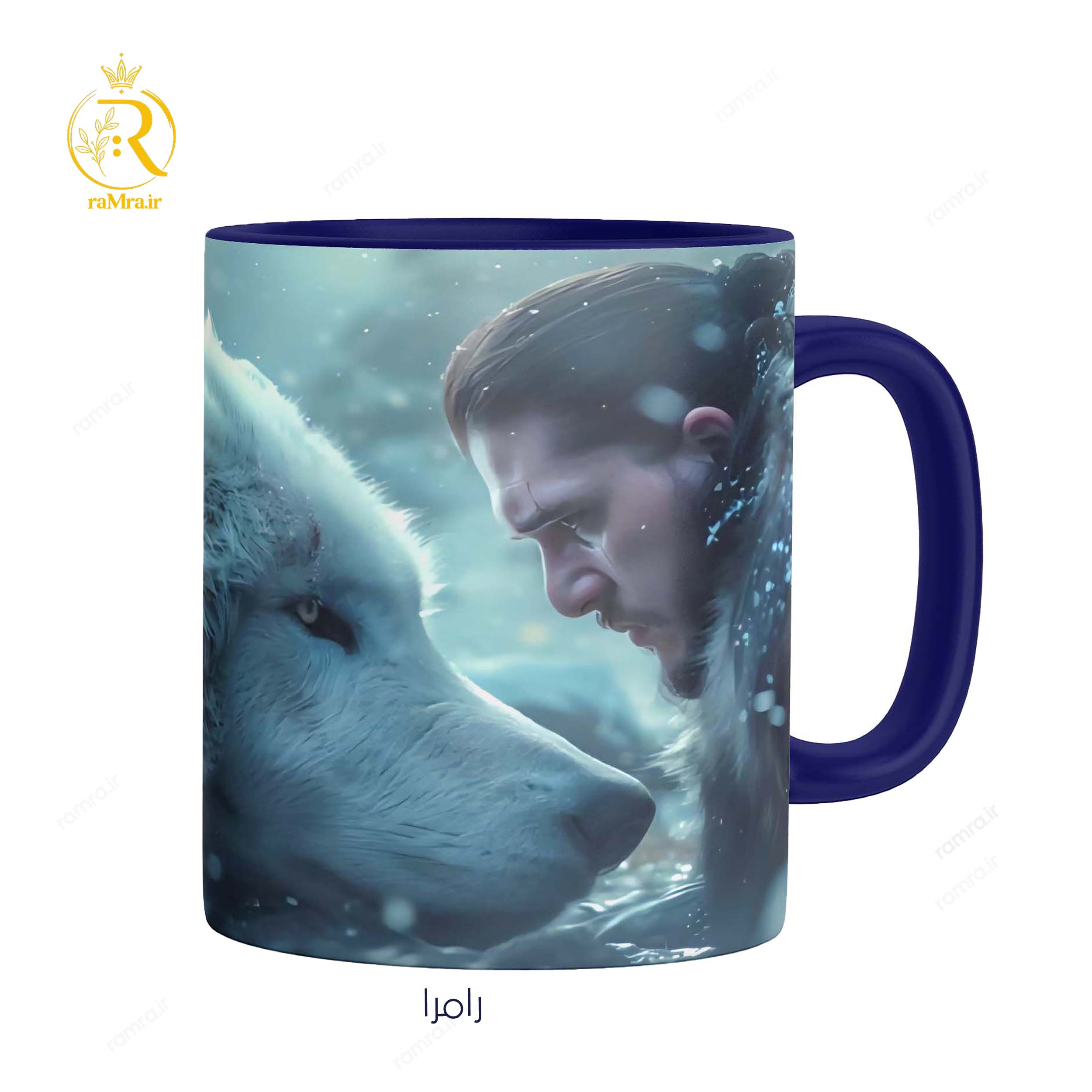 تصویر ماگ مدل جان اسنو از سریال بازی تاج و تخت  کد 9243