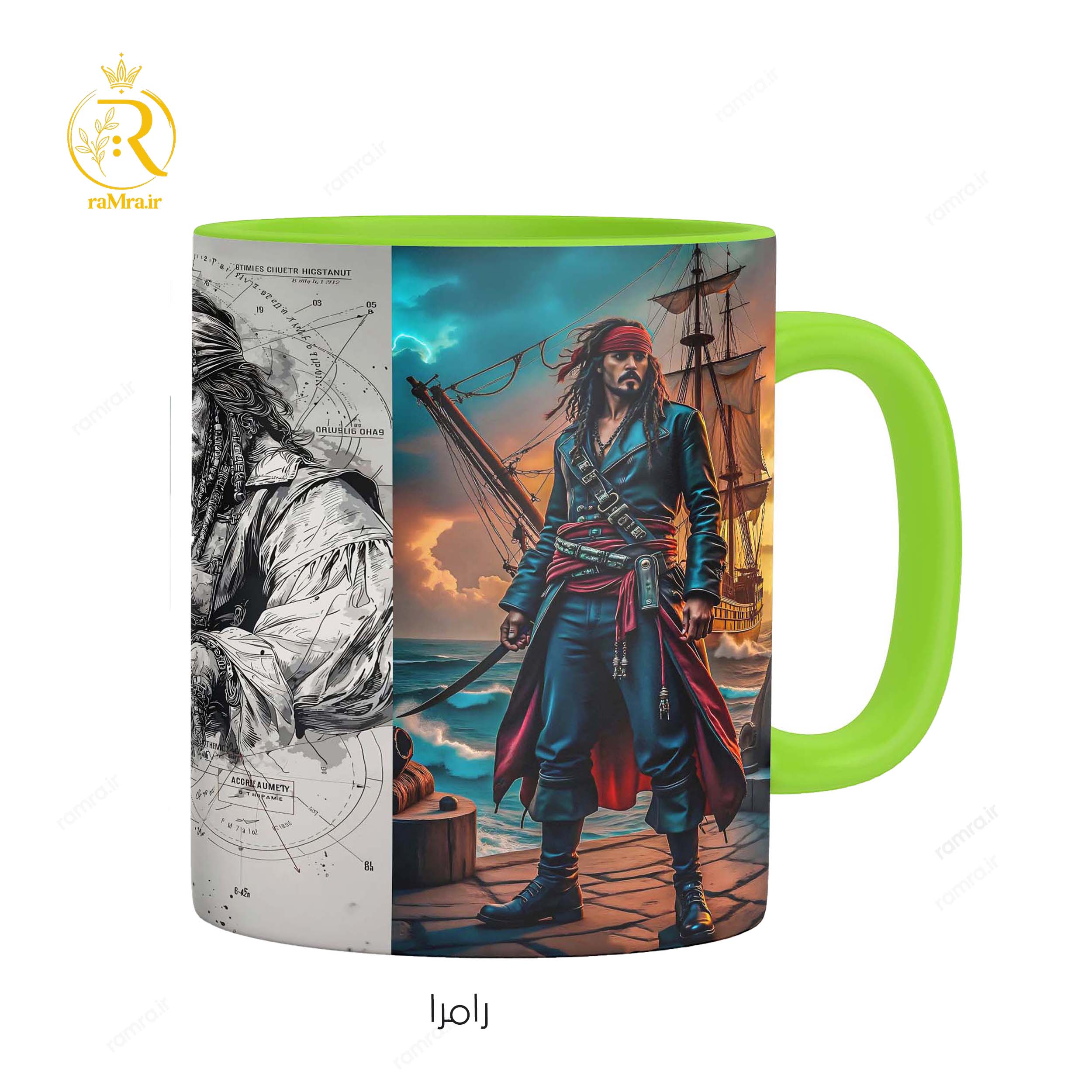 تصویر ماگ جک اسپارو از فیلم دزدان دریایی کارائیب کد 9247