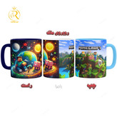 تصویر ماگ مدل ماینکرفت Minecraft دسته رنگی کد 9251