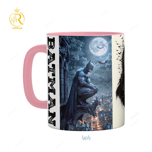 تصویر ماگ بتمن Batman دسته رنگی کد 9254