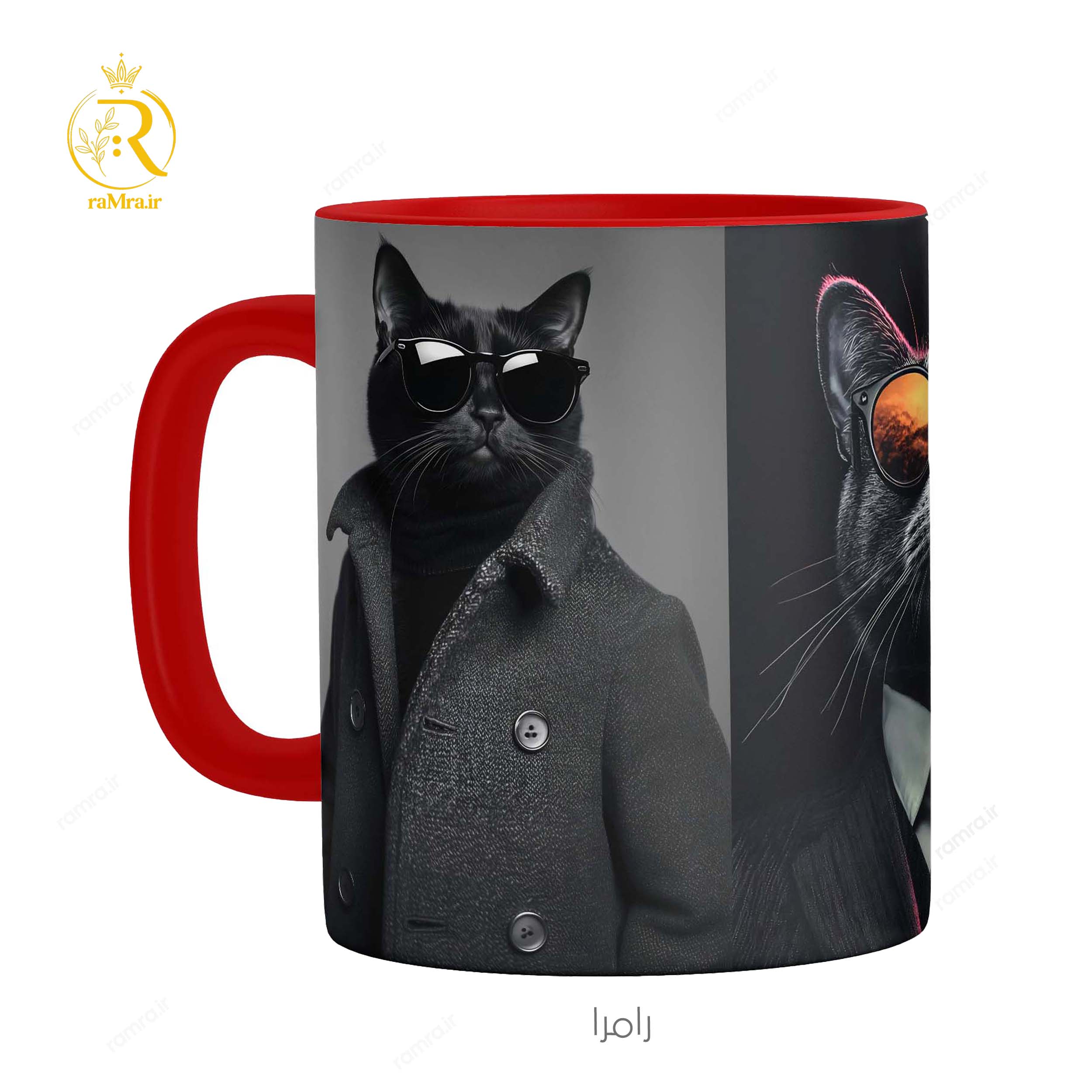 تصویر ماگ گربه های خوشتیپ کد 9257