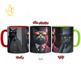 تصویر ماگ گربه های خوشتیپ کد 9257