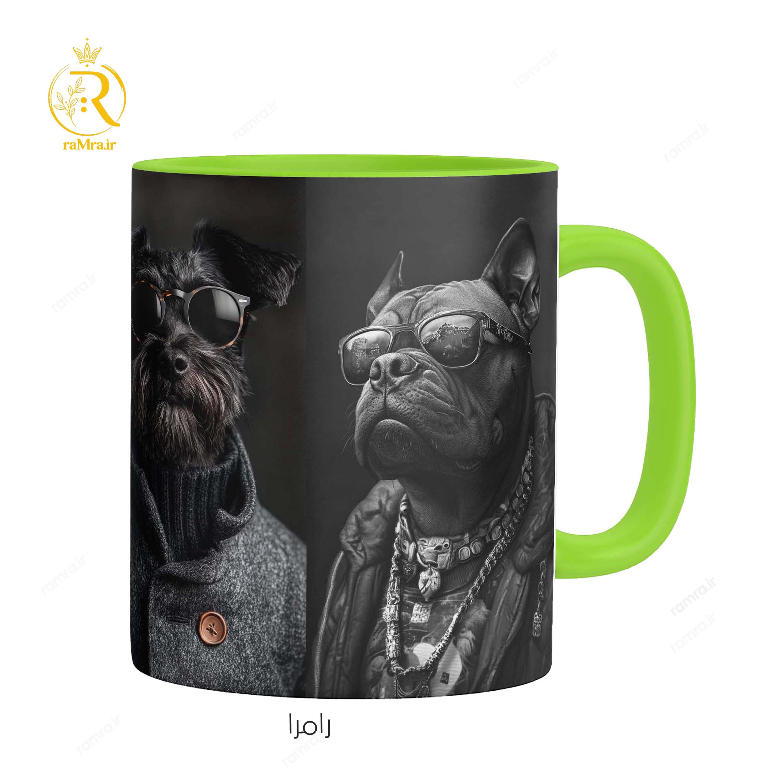 تصویر ماگ سگ های خوشتیپ کد 9259