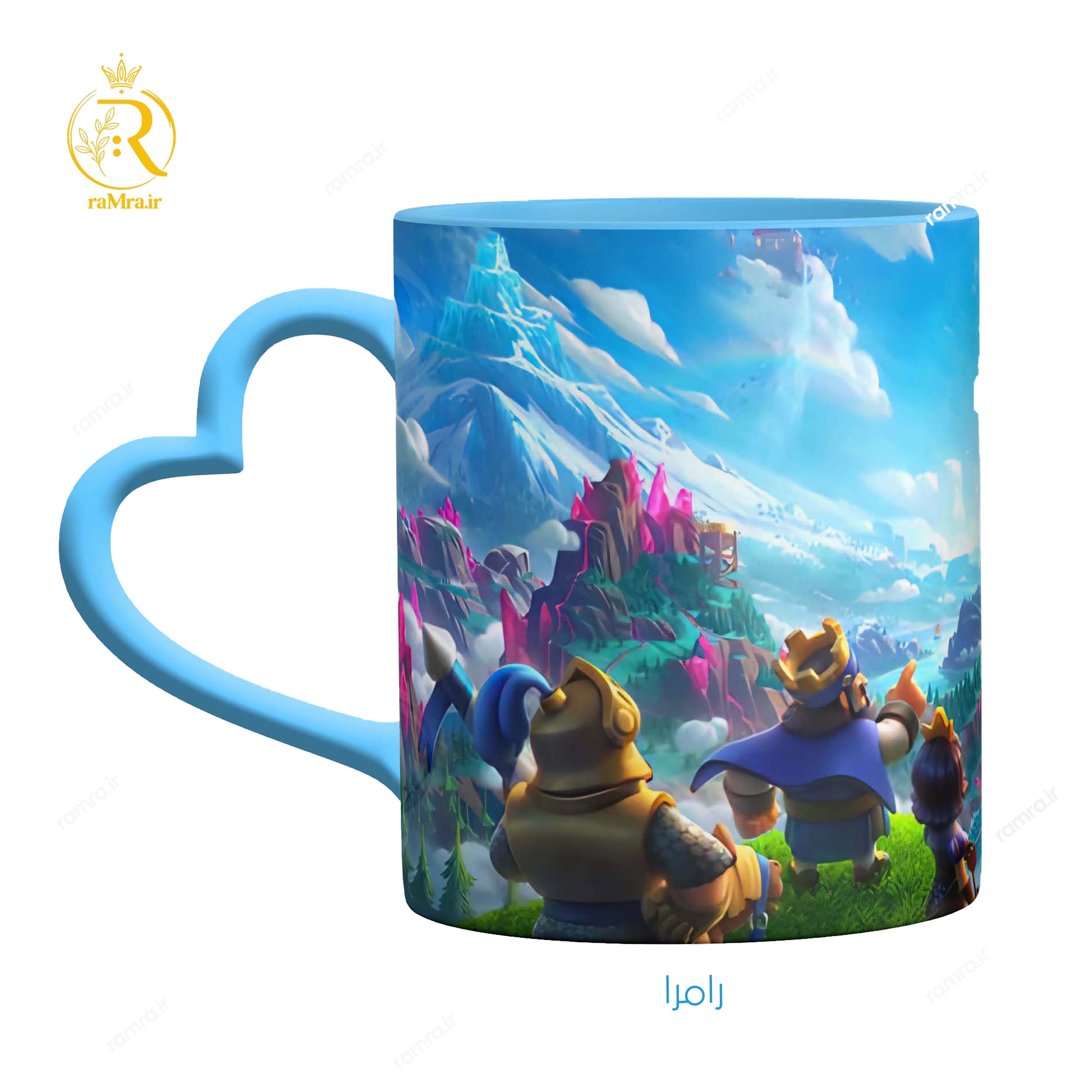 تصویر ماگ کلش رویال  Clash Royale دسته قلبی کد 9210