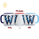 تصویر ماگ طرح حرف W کد 9299