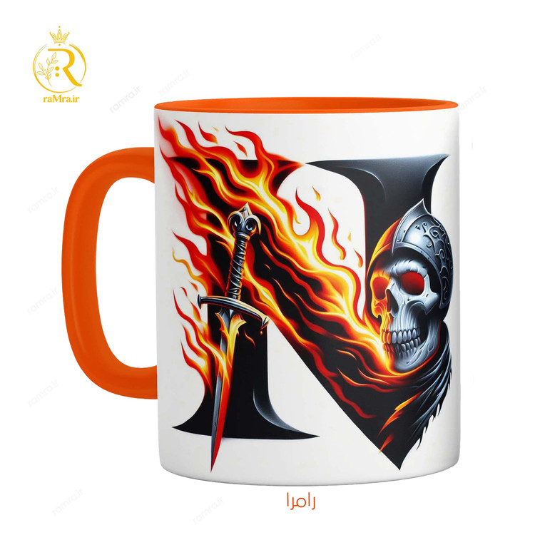 تصویر ماگ حرف N کد 9312