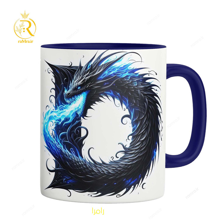 تصویر ماگ طرح حرف D کد 9329