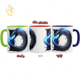 تصویر ماگ طرح حرف D کد 9329