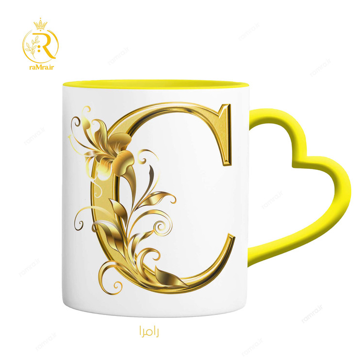 تصویر ماگ طرح حرف C کد 9335