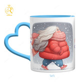 تصویر ماگ دختر زمستان ( با شعر) کد 9336