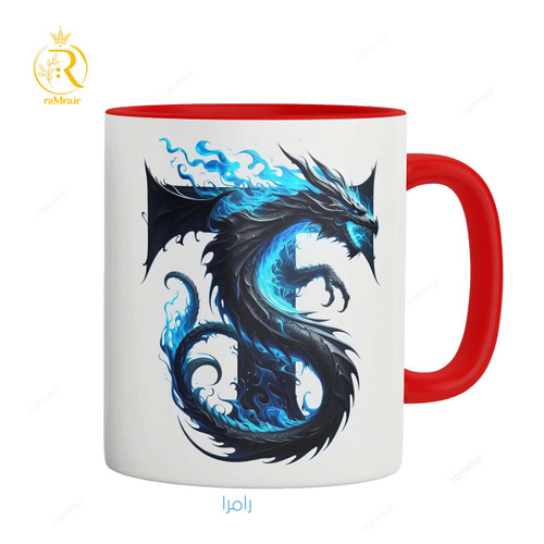 تصویر ماگ طرح حرف T کد 9338