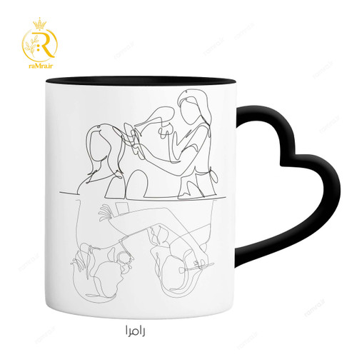 تصویر ماگ آرایشگر خانم کد 9354