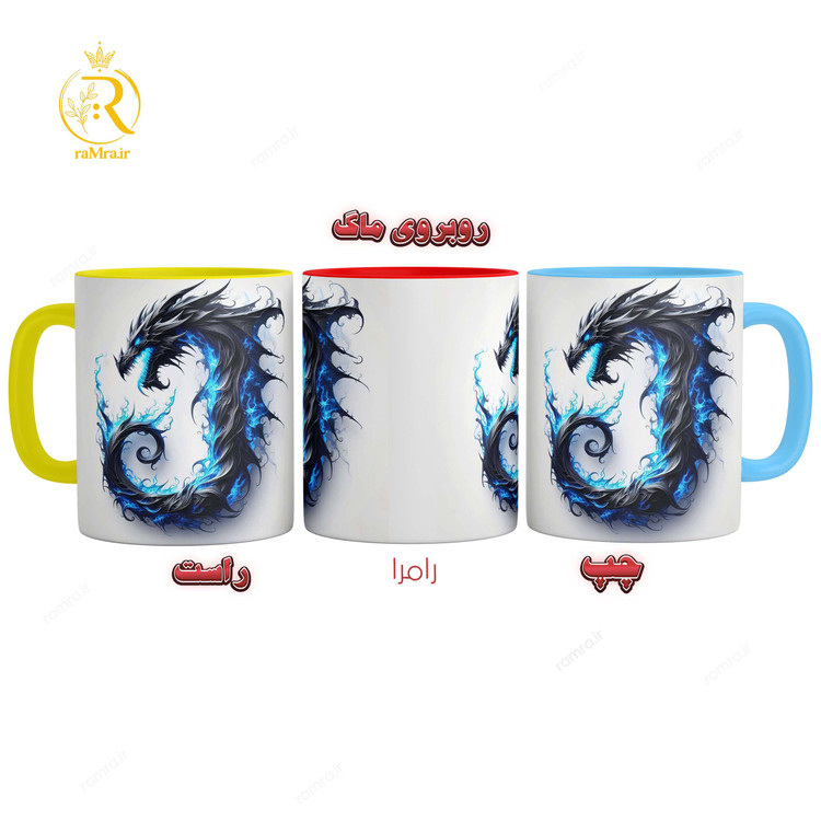 تصویر ماگ طرح حرف J کد 9356