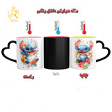 تصویر ماگ انیمیشن استیج Stitch دسته قلبی کد 9214